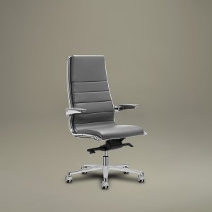 Chefsessel Sit it von Sitland mit Lederbezug