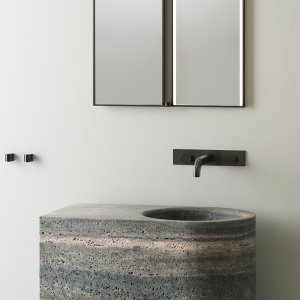 Satinierte Sixty Armatur, Design Glenn Sestig