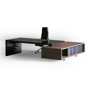 Asymmetrical von Tecno, Design Piero Lissoni, im Chefbüro