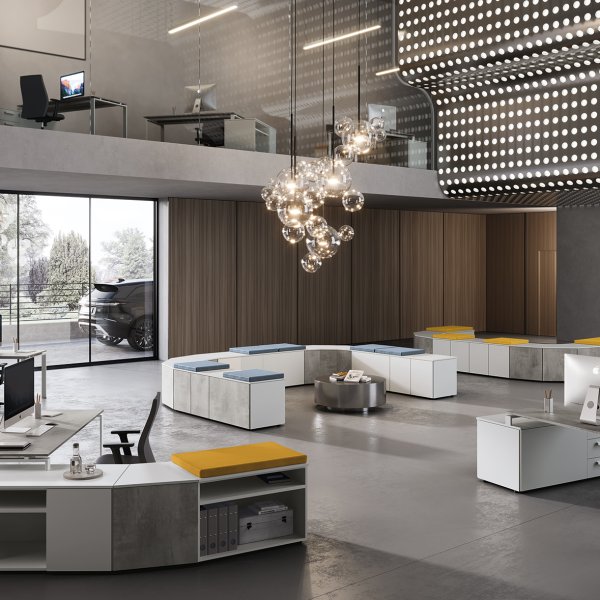 Durchgängig geplantes Büro mit Colombini Office Arbeitsplätzen
